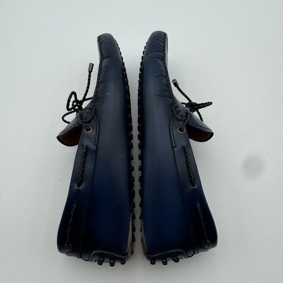Tod\'s Calf Gommino Driving Shoes Loafers Men\'s Navy Blue Size 7 Bow Tie Italy main image 6